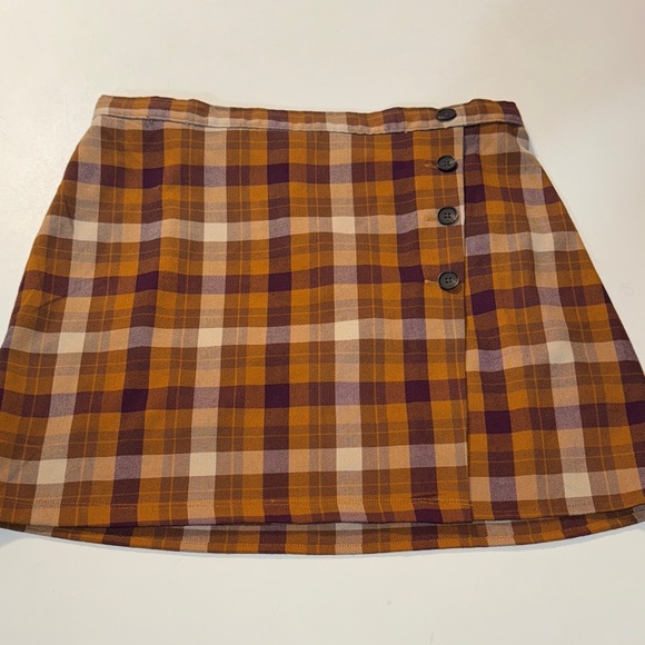 SO Dresses & Skirts - SO‎ Women's Plaid A-Line Skirt - Purple and Orange perfect fall colors!